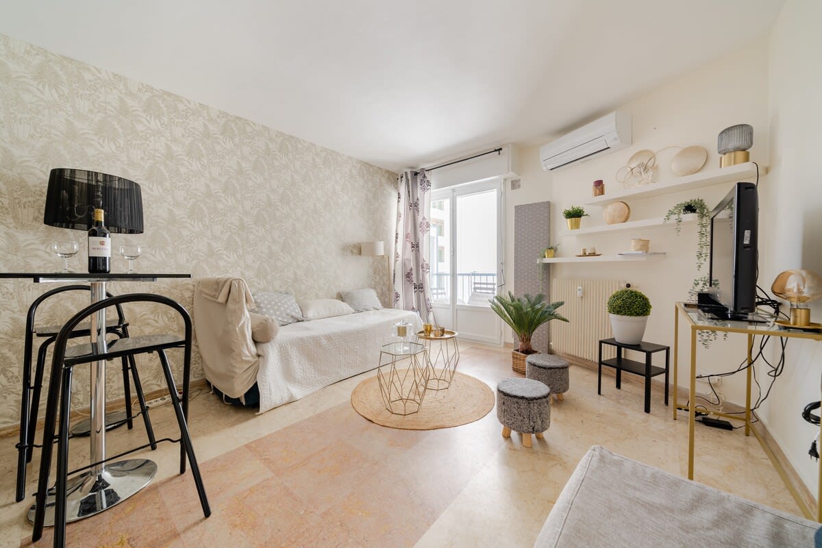  Appartement Cannes Croisette Studio Cosy 3Pers CLIM WIFI PKG