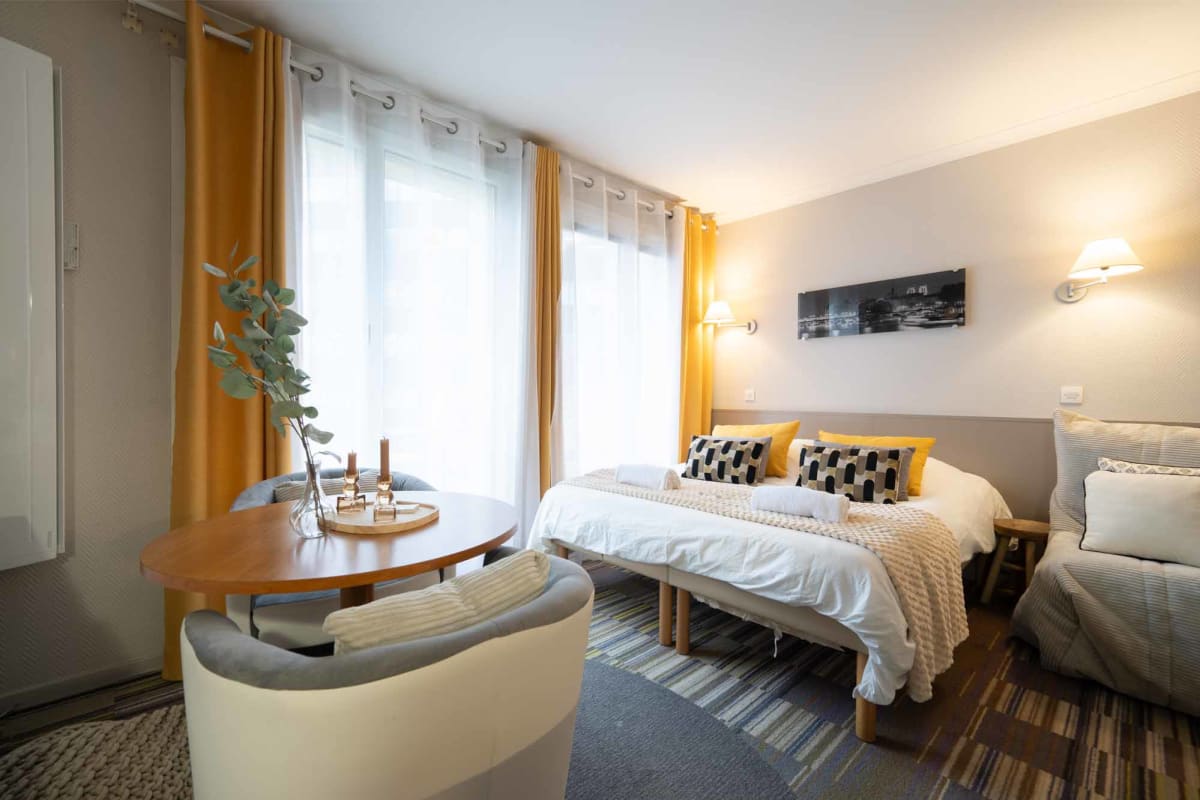 Paris Porte de Versailles Cosy Lodge 1 Appart hôtel parking, wifi 4 pers