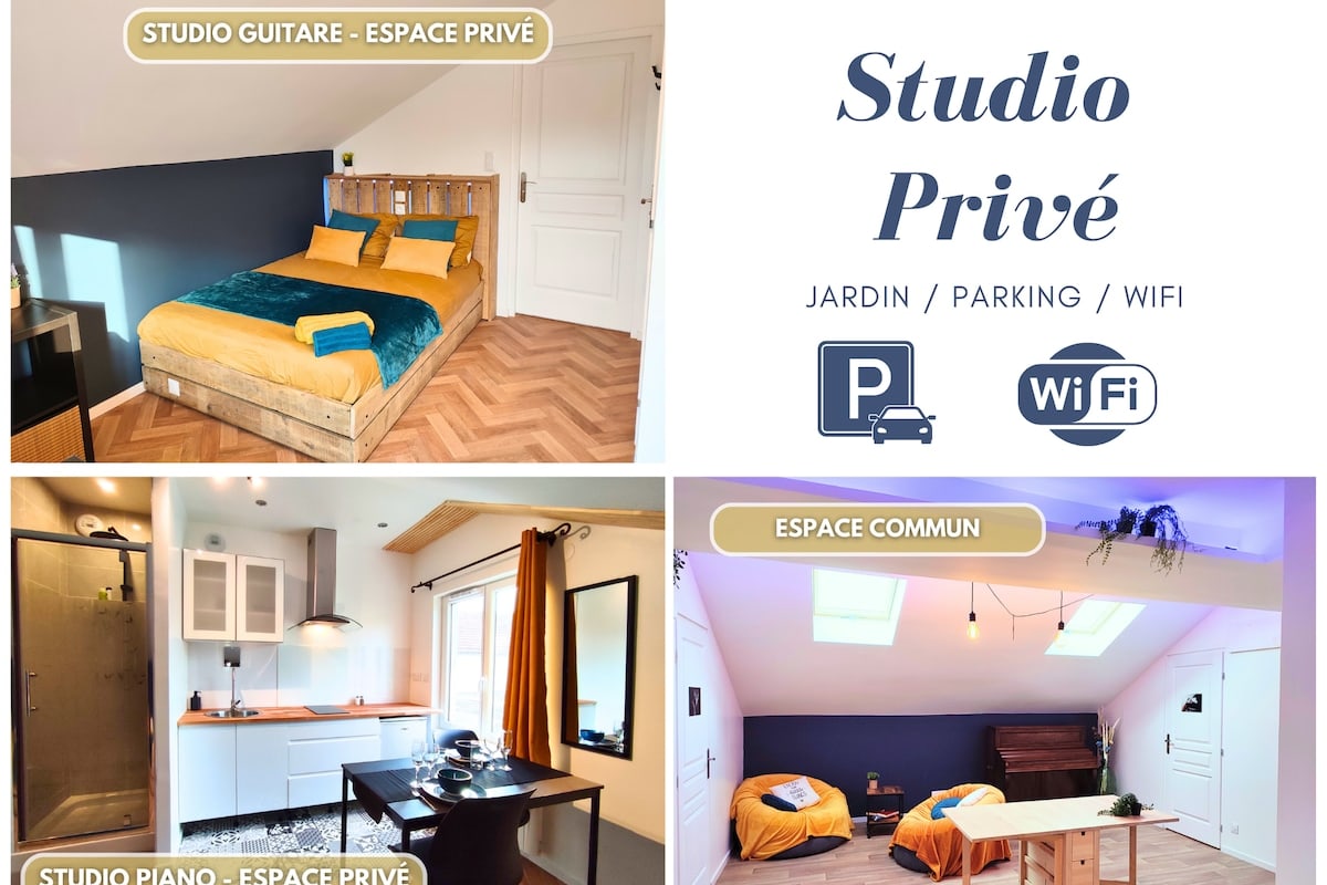  Appartement Studio Guitare - Musique en Champagne  