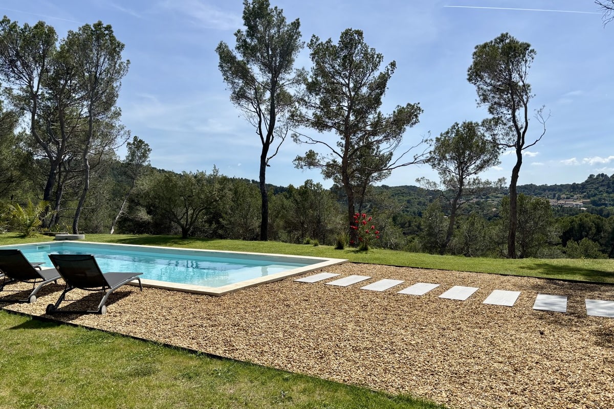 Villa Fanny, piscine avec vue panoramique
