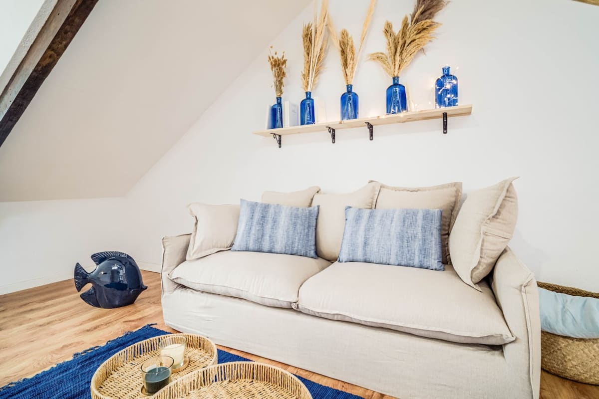 Appartement   Esprit Surf en Centre-Ville – Studio Mezzanine