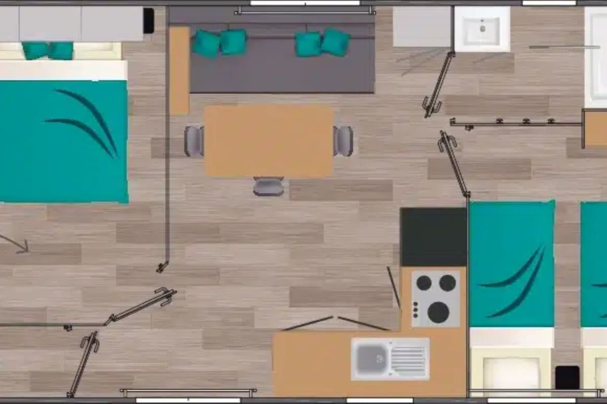Mobil-home   Village - Climatisé - 4p (1)