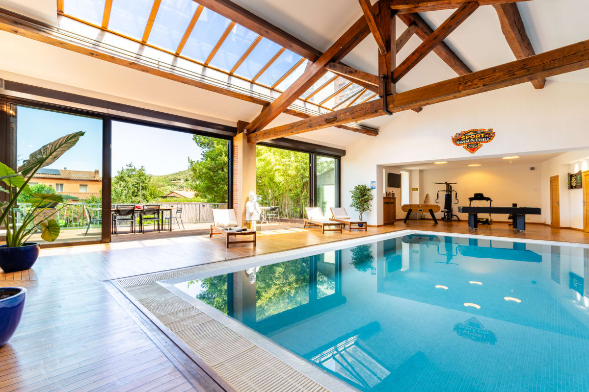 Casa Vamaë | Piscine int. & cinéma