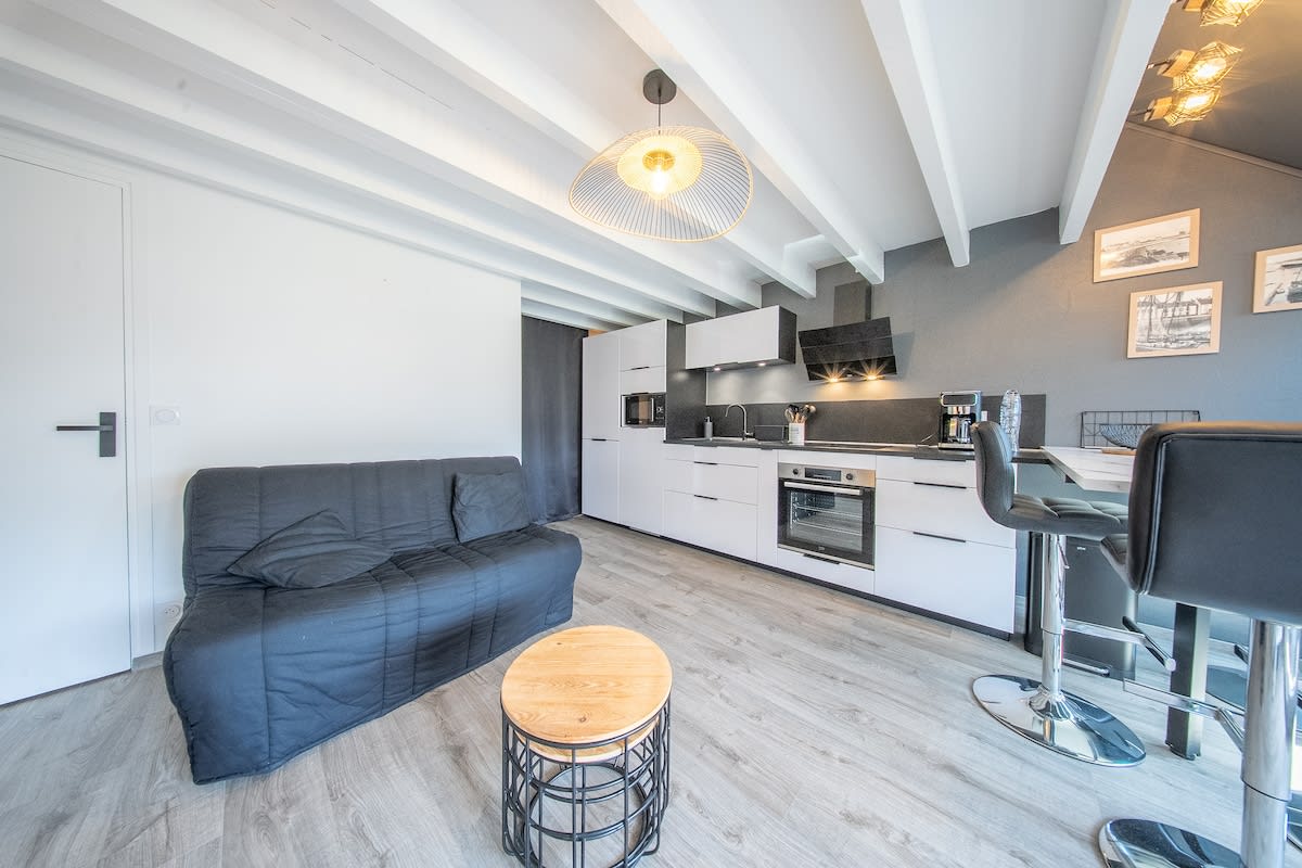 Appartement Vacances à la mer : T2 calme & garage 