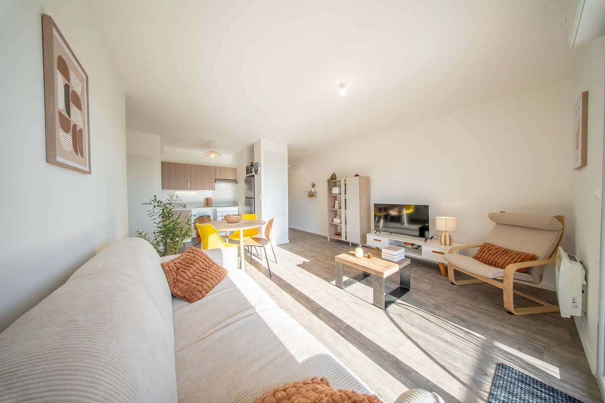  immobilier  T2 neuf & lumineux Calme et plages à 5 min