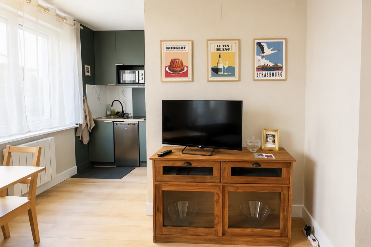 Appartement Le Stras'blue : studio chic proche tram 