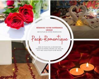 Pack romantique disponible en supplément, à la demande