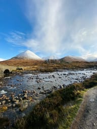 Sligachan Bridge, looking toward Marsco, 45 min drive from Geary. Nice food...