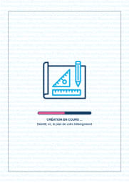 Plan au sol de Villa en location saisonnière à Saint-Francois en Guadeloupe  