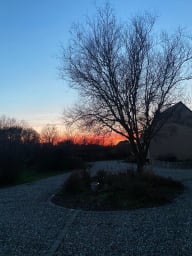 couché de soleil avec vue 