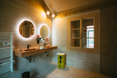 Salle d'eau avec douche à l'italienne 
