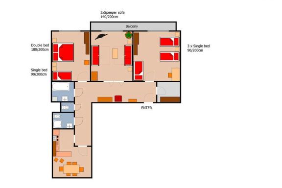 Kundera 3 BR 4 minutes walk from Wenceslas Square