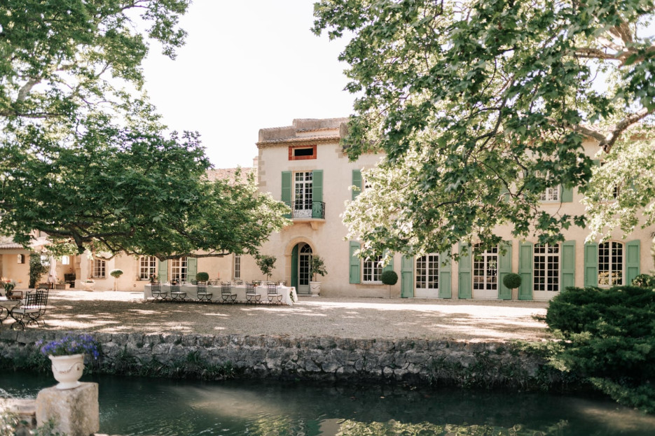The Venitian canal in front of the house