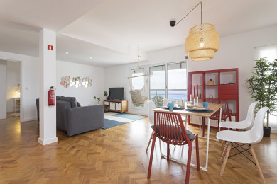 dining area and living room