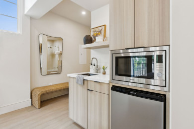 Kitchenette with Nespresso Coffee Machine and Mini Fridge - No Stove