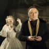Ron Cook (Sir William Gower) with Amy Morgan (Rose Trelawny)