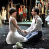 Pippa Nixon as Rosalind and Alex Waldmann as Orlando
