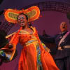 Tameka Empson as the Empress of China in De Montfort Hall's 'Aladdin'