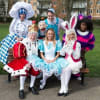 The Cast of Magic Beans Pantomimes' touring 'Alice in Wonderland'