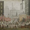 L S Lowry's Coming From the Mill in the Lowry Favourites exhibition