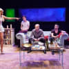 Michelle Collins (Wendy), Alex Lawther (Jamie), Michael Feast (Steven) and Owen Sharpe (Colin)