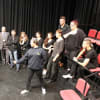 South Staffordshire College foundation degree students rehearsing a scene from Shakespeare's Richard III