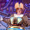 Andrew Pollard as Dame Trott in Greenwich Theatre's 'Jack and the Beanstalk'
