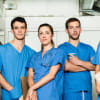 Alastair Mackenzie as John, Luke Thompson as James, Ruth Everett as Emily, Nick Hendrix as Mark and Indira Varma as Vashti