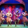 Knights of the Round Table in Monty Python’s Spamalot at the New Alexandra Theatre, Birmingham