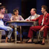 Alex Hassell (Biff), Harriet Walter (Linda Loman), Antony Sher (Willy Loman) and Sam Marks (Happy) in Death of a Salesman