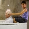 Dudley Sutton and Mitchell Jelley in the third play