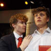Alexander Morris (L) as Student 2/Juliet and James Burman as Student 1/Romeo