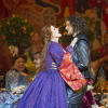Jeni Bern as Katharine and Quirijn de Lang as Petruchio in Opera North’s production of Cole Porter’s Kiss Me, Kate
