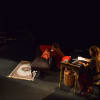 Jonson Wilkinson as Olivier Simone, Alessia Gotti as Karla, Eddie Chamberlin as Chorus and Lesley Lightfoot as Gily Jacoby
