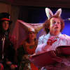 The White Rabbit (Ed Thorpe), Mad Hatter (Oliver Izod) and The Duchess (Polly Highton)