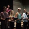 The cast of Roll Over Beethoven in rehearsal