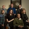 2017 Bruntwood judges: (top left to bottom right) Michael Oglesby CBE, Russell T. Davis, Phil Porter, Matthew Xia, Lucy Prebble, Don Warrington and Kirsty Lang