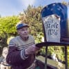 Bernard Gladstone with the Mad Hatter's hat, bringing back memories of The Dukes production of Alice in Wonderland in 1997