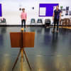 The Pitmen Painters in rehearsal