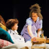 Lizan Mitchell as Carolyn and Kim Tatum as Veronika