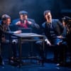 Jacob James Beswick as Pinkie, Dorian Simpson as Dallow, Marc Graham as Cubitt and Angela Bain as Spicer in Brighton Rock, one of the shows touring to Derby Theatre