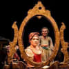 Polly Lister as Mrs Betterton (front) and Anna Kirke as Doll in Playhouse Creatures at the New Vic