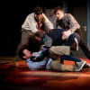 Tom Brennan, Tom England, Ben Vardy and James Newton in Education, Education, Education in the Royal, Northampton