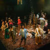 Macey Cherrett as Florinda, Michele Moran as the Witch, Jonathan Wadey as the Mysterious Man, Michael Duke as Rapunzel's Prince, Louise Olley as Rapunzel, Christina Thornton as Granny and David Pendelbury as Steward