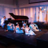 Stamatis Kraounakis (at piano), Matias Di Masso as Stratis, Anastasia Revi and company