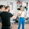 Sophie Mercell in rehearsal for All You Need is LSD