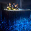 Jonnie Riordan (centre) as Nat with Joe Layton and Kieton Saunders-Browne as Kim and Aldo