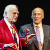 Roy Hudd and Berwick Kaler at the Great British Pantomime Awards