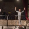 Viviana Durante and Mbulelo Ndabeni in THREE/8:38/SEVEN at Wilton's Music Hall