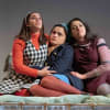 Georgia May Foote as Vita, Hannah Bristow as Francesca and Mona Goodwin as Tina